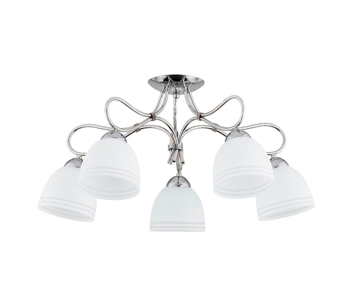 Donoci Prisadený luster FILA 5xE27/15W/230V lesklý chróm 26295