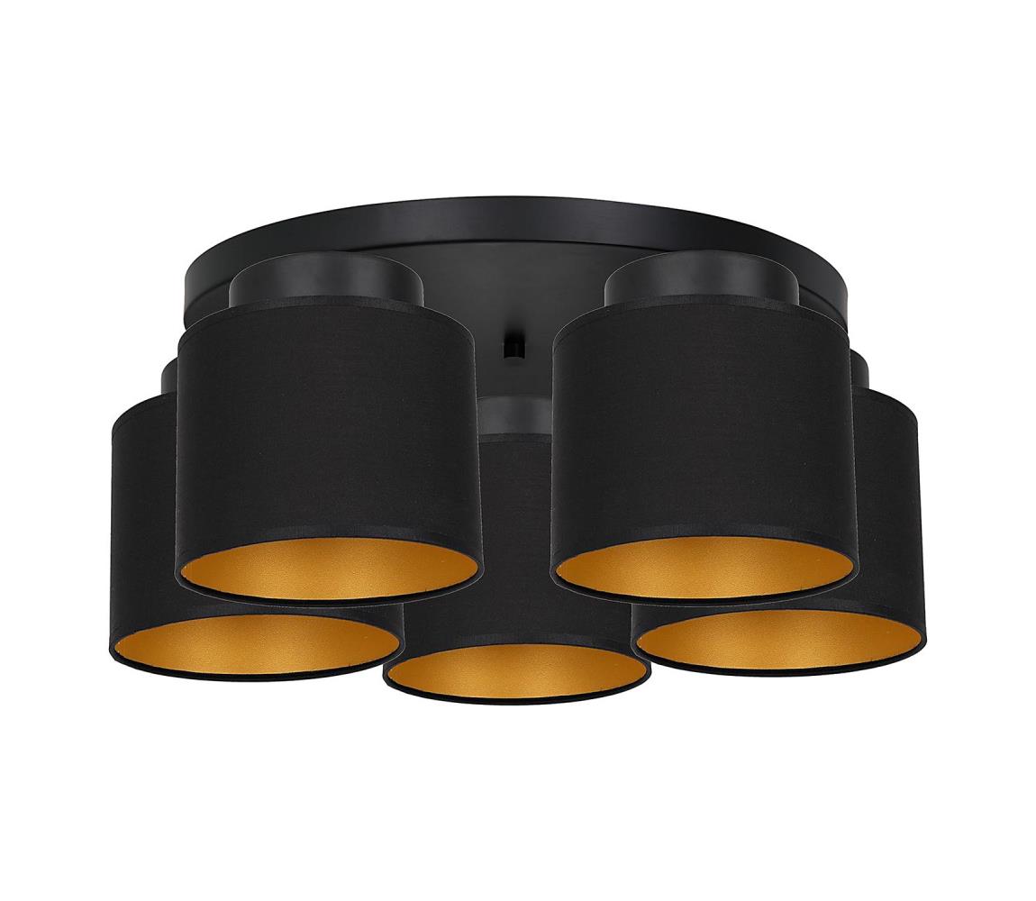 Donoci Prisadený luster FRODI 5xE27/60W/230V čierna 3180