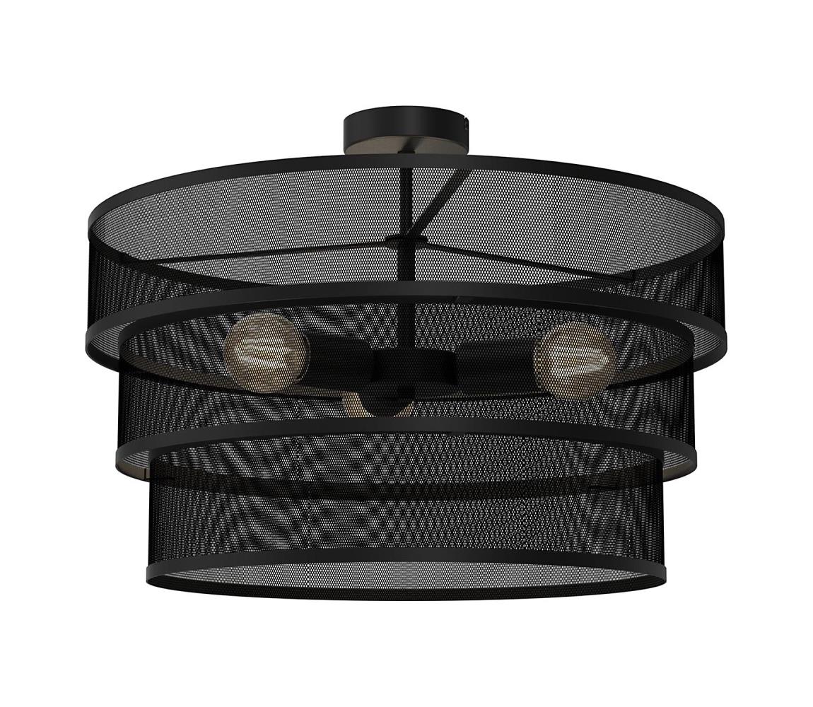 Donoci Prisadený luster GLUM 3xE27/60W/230V čierna 3154