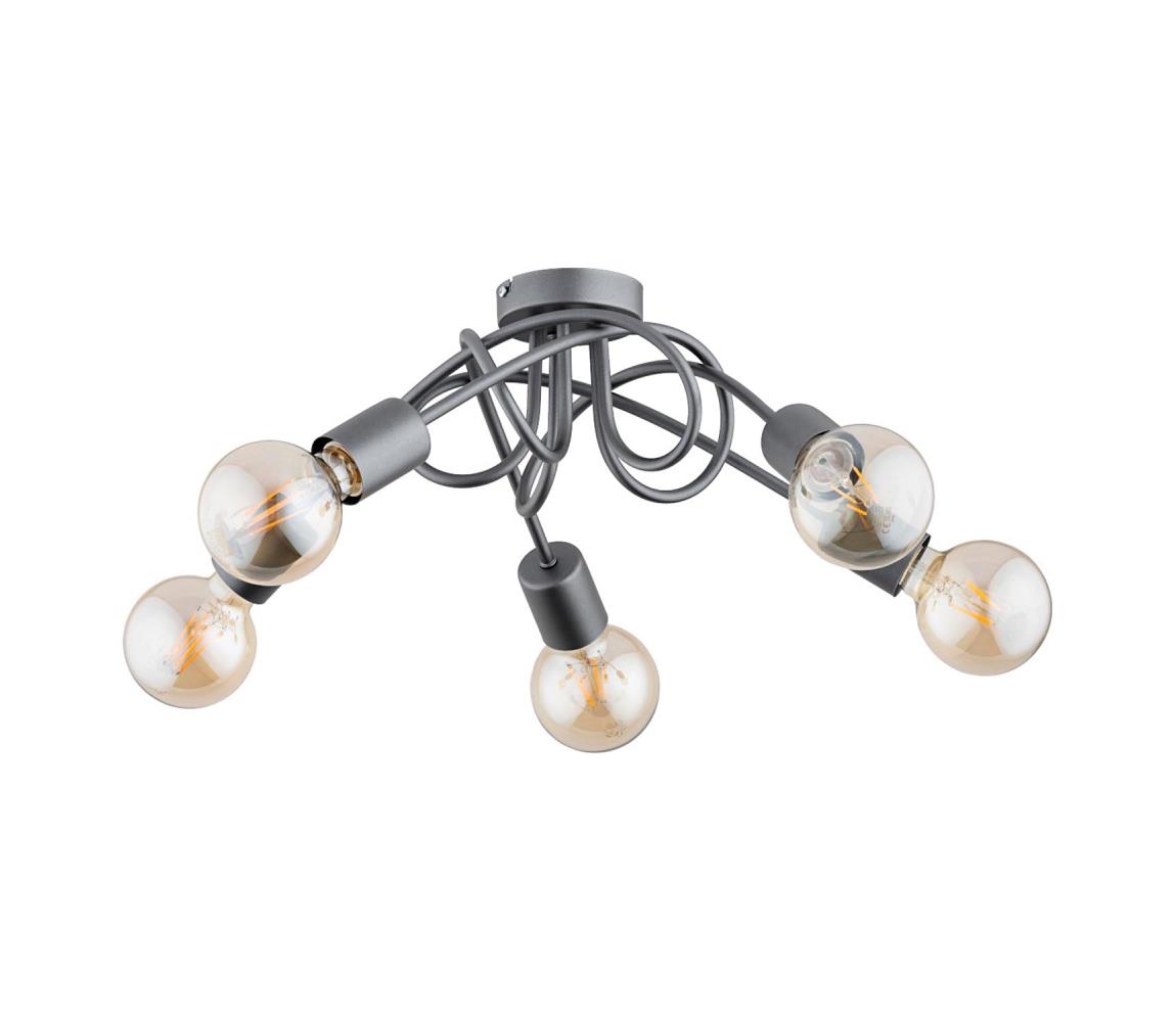 Donoci Prisadený luster INTER 5xE27/15W/230V šedá 63196