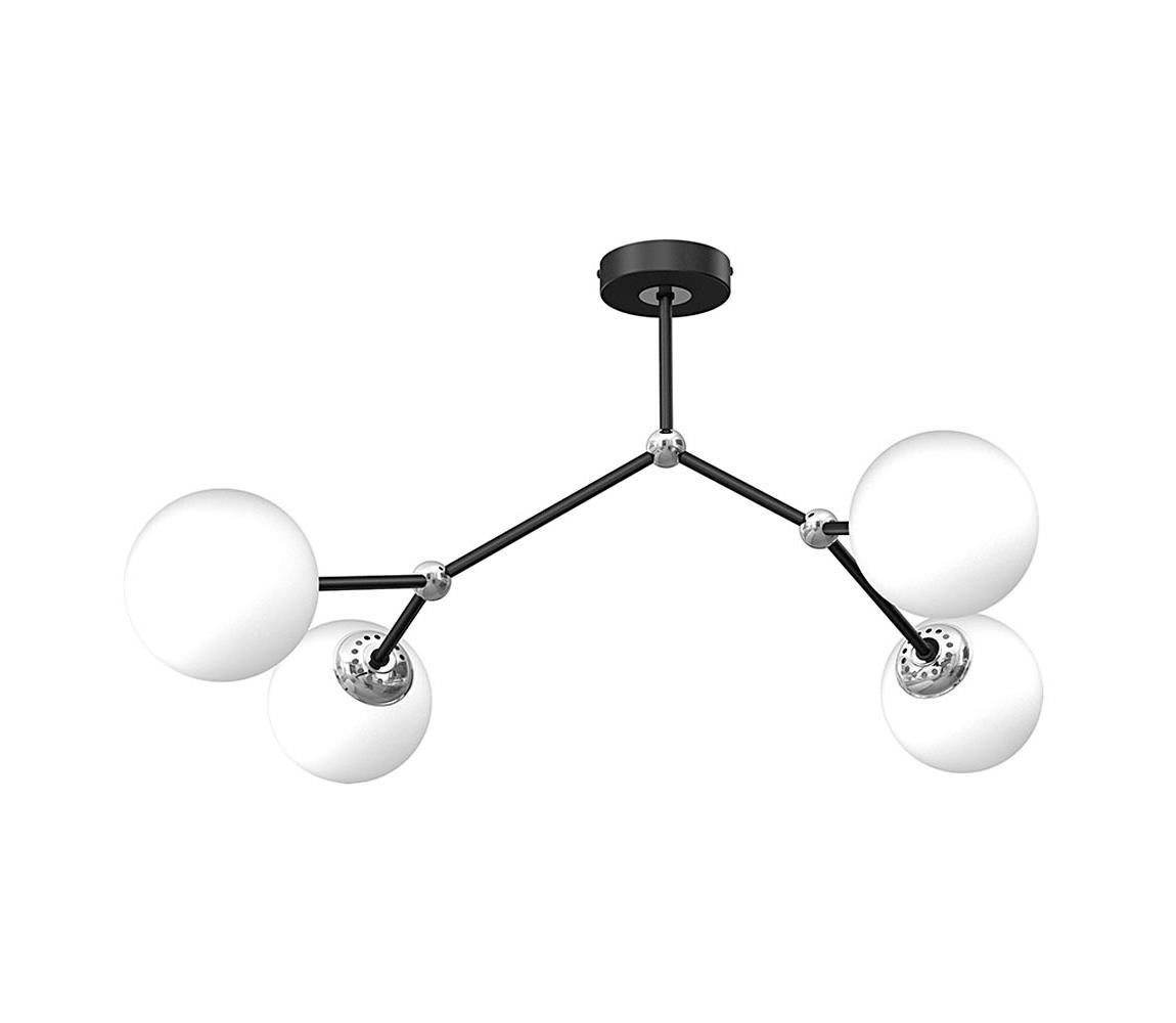 Donoci Prisadený luster JOY 4xE14/40W/230V čierna/lesklý chróm MLP7529