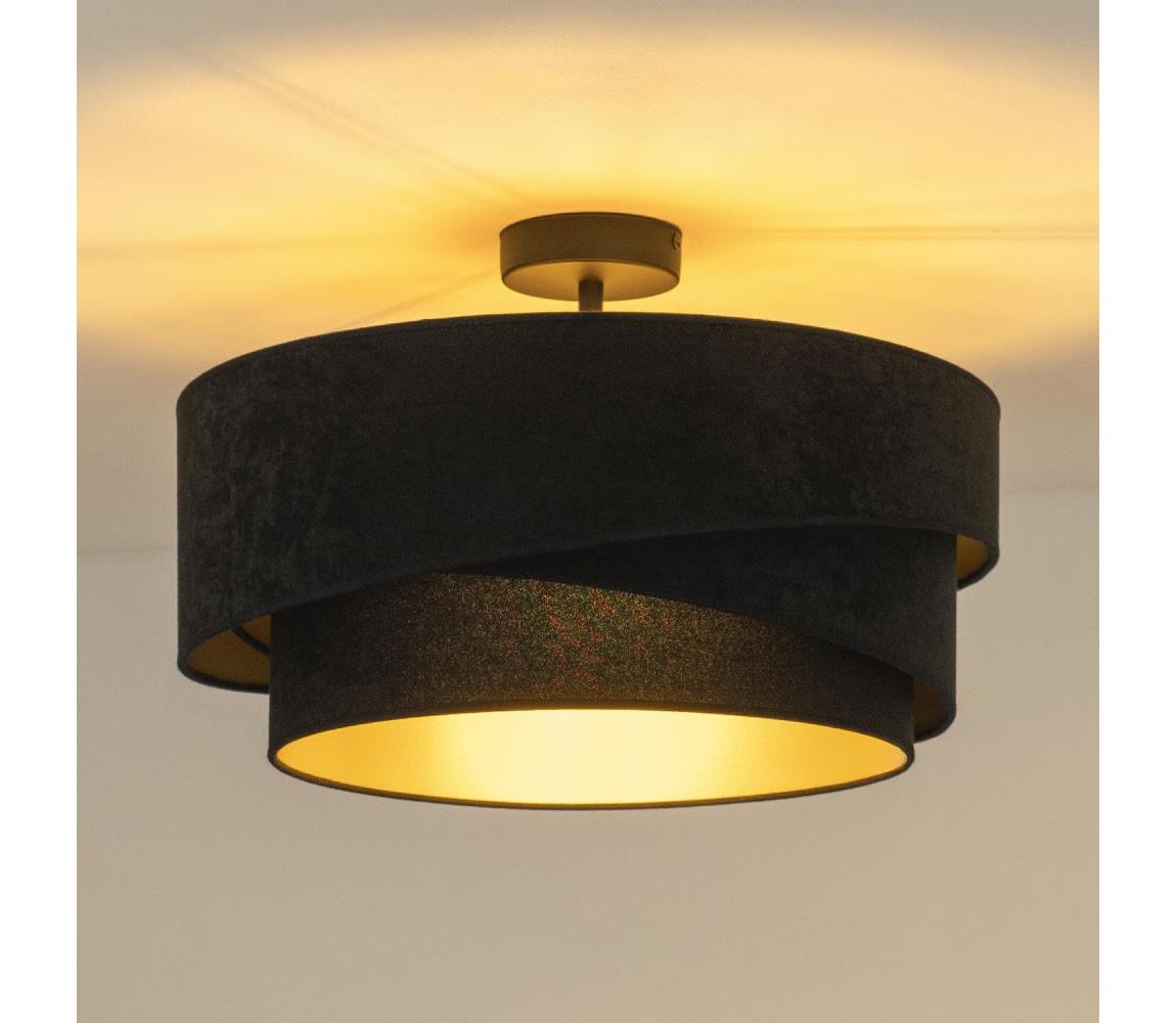 Donoci Prisadený luster KOBO 1xE27/15W/230V pr. 45 cm čierna 605434