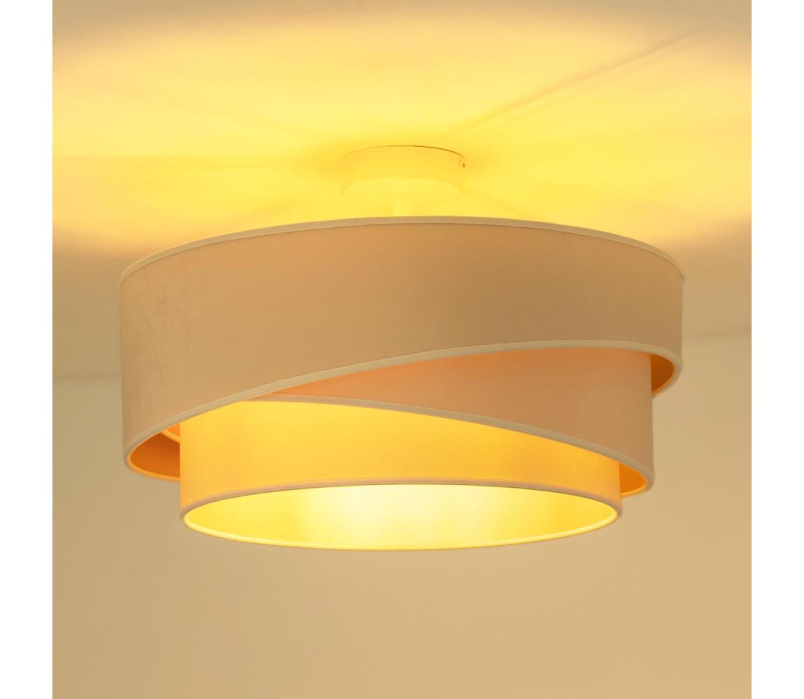 Donoci Prisadený luster KOBO 1xE27/15W/230V pr. 45 cm krémová 605441