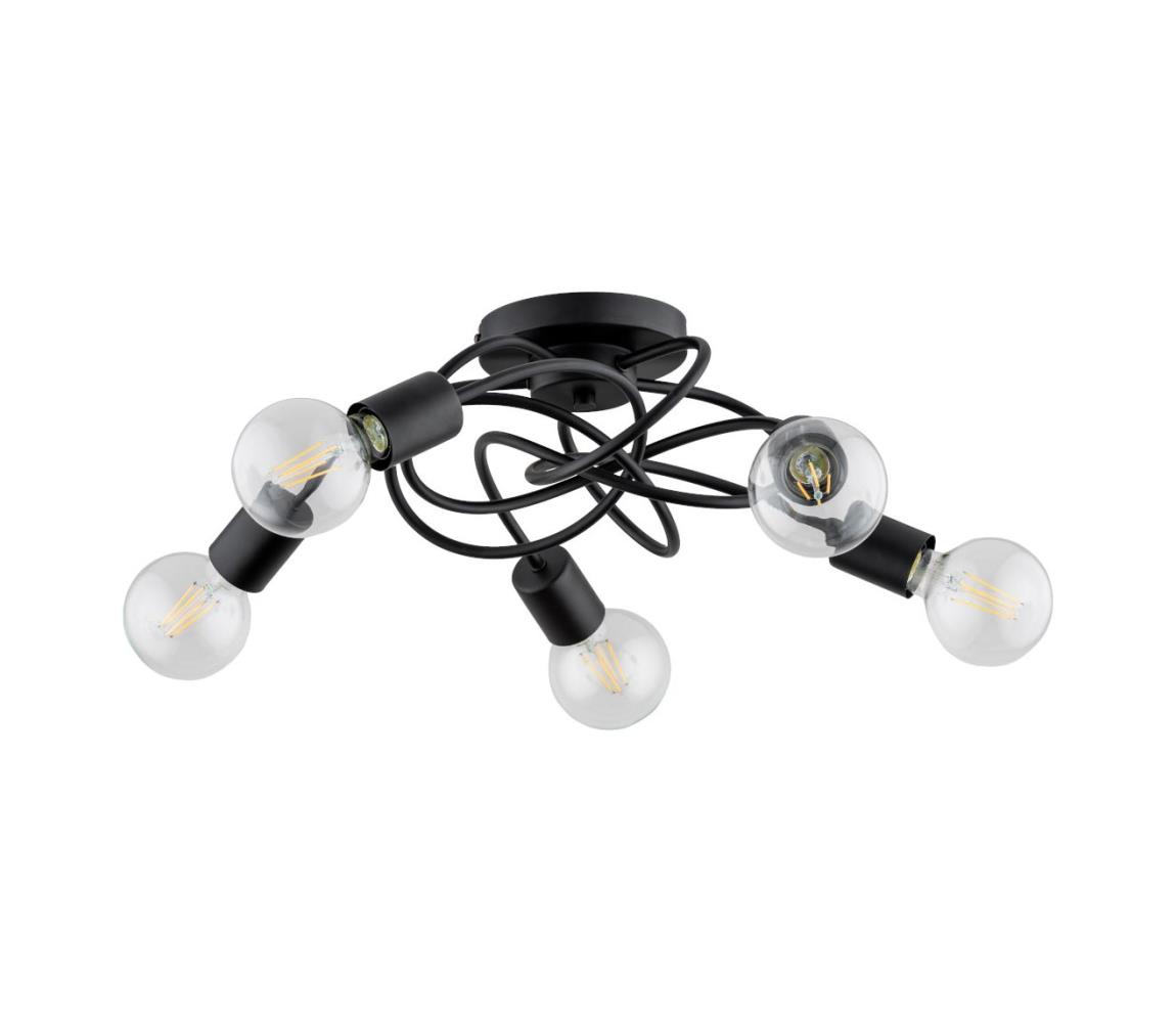 Donoci Prisadený luster MAXIS 5xE27/15W/230V čierna 63198