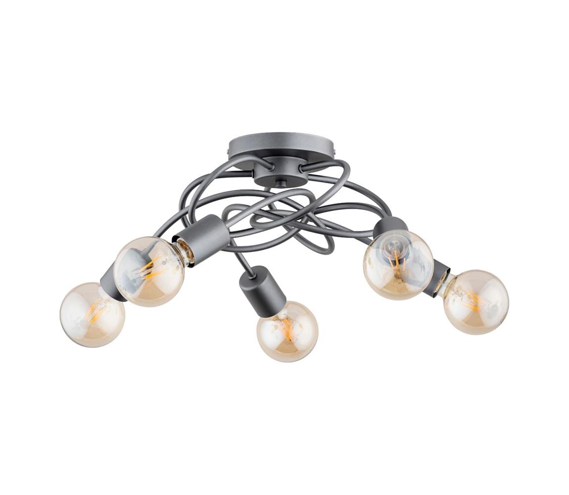 Donoci Prisadený luster MAXIS 5xE27/15W/230V šedá 63199