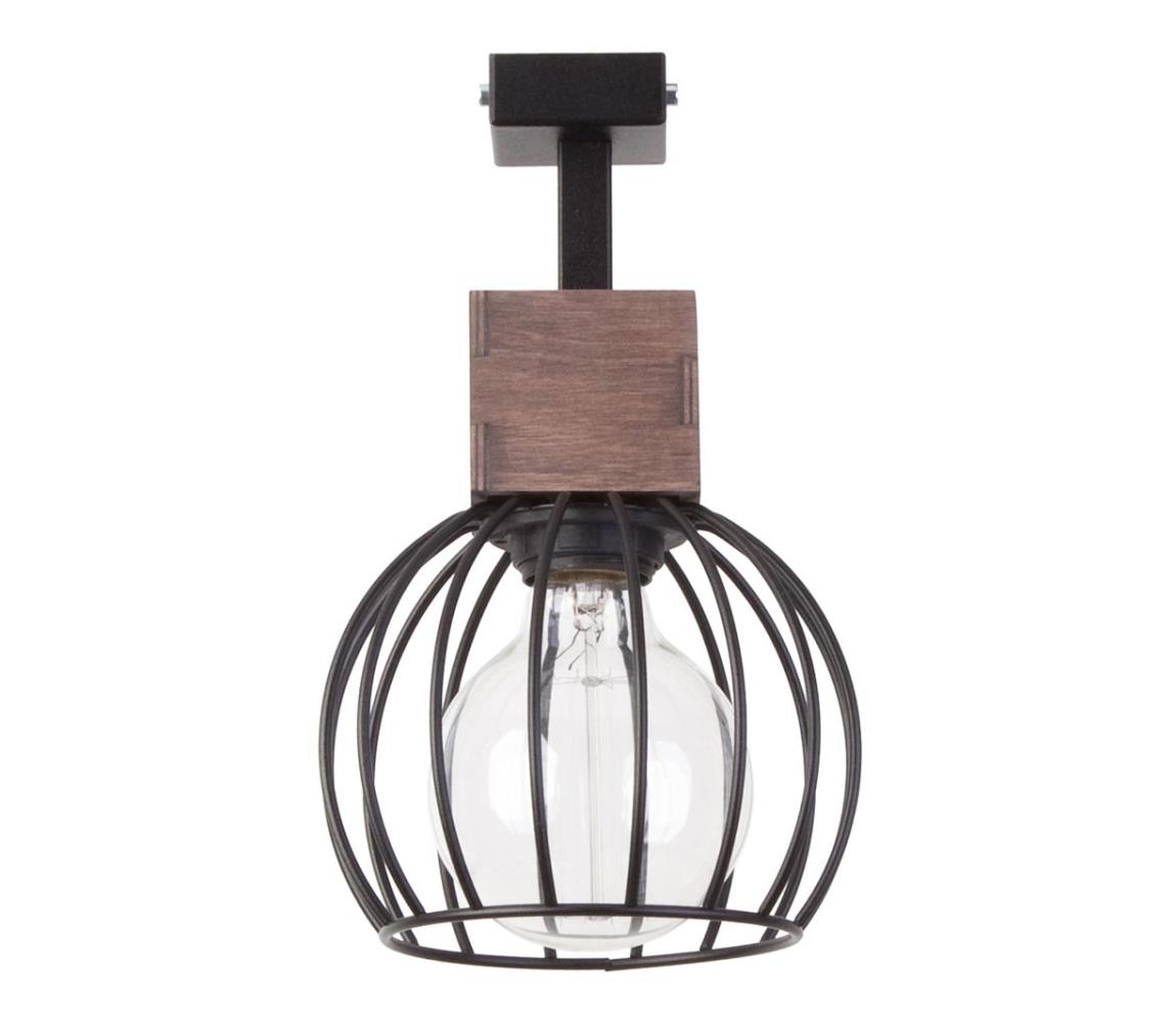 Donoci Prisadený luster MILAN 1xE27/60W/230V drevo 31569