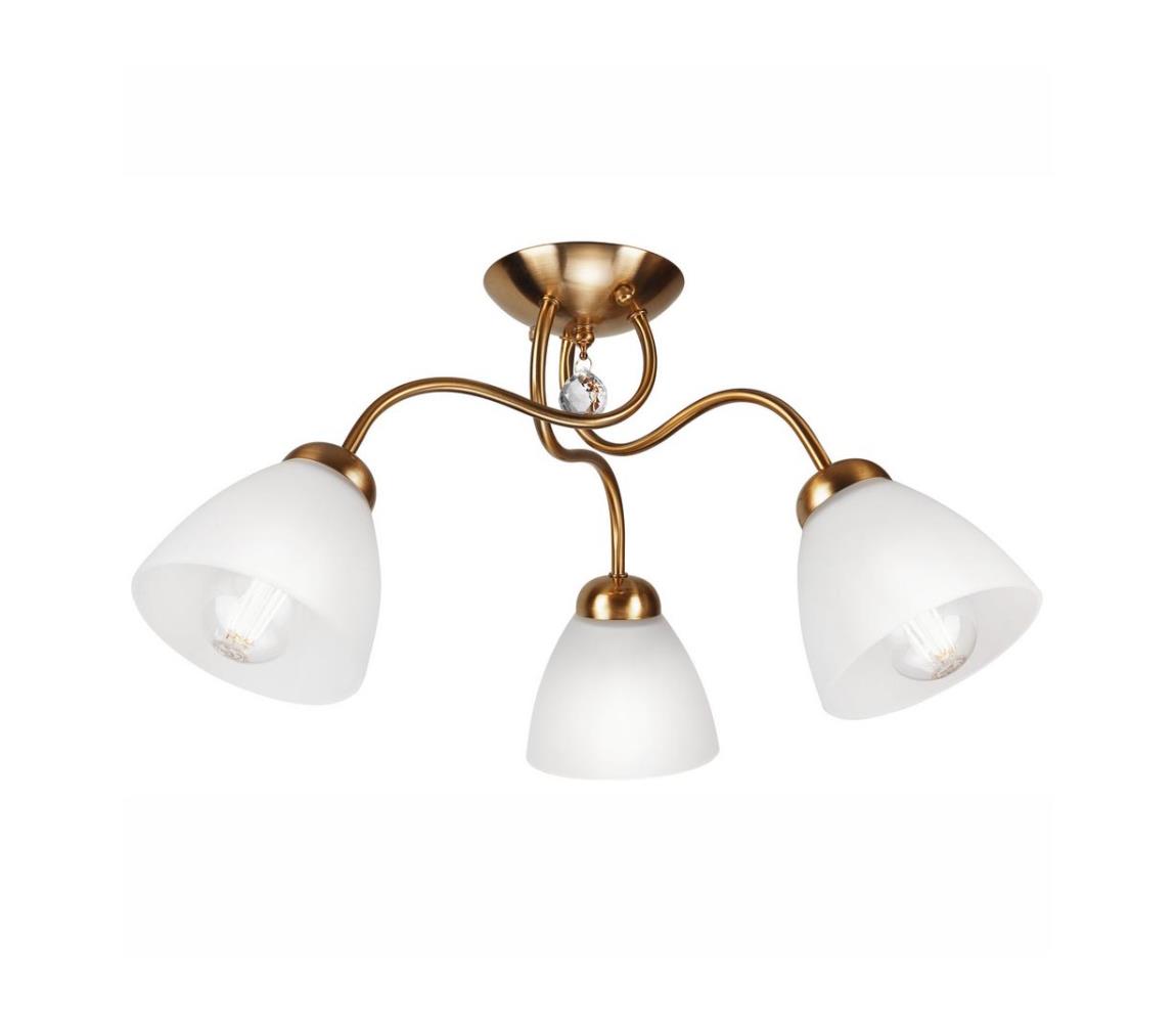 Donoci Prisadený luster MIRANDA 3xE27/60W/230V zlatá LM 3.150/PATYNE