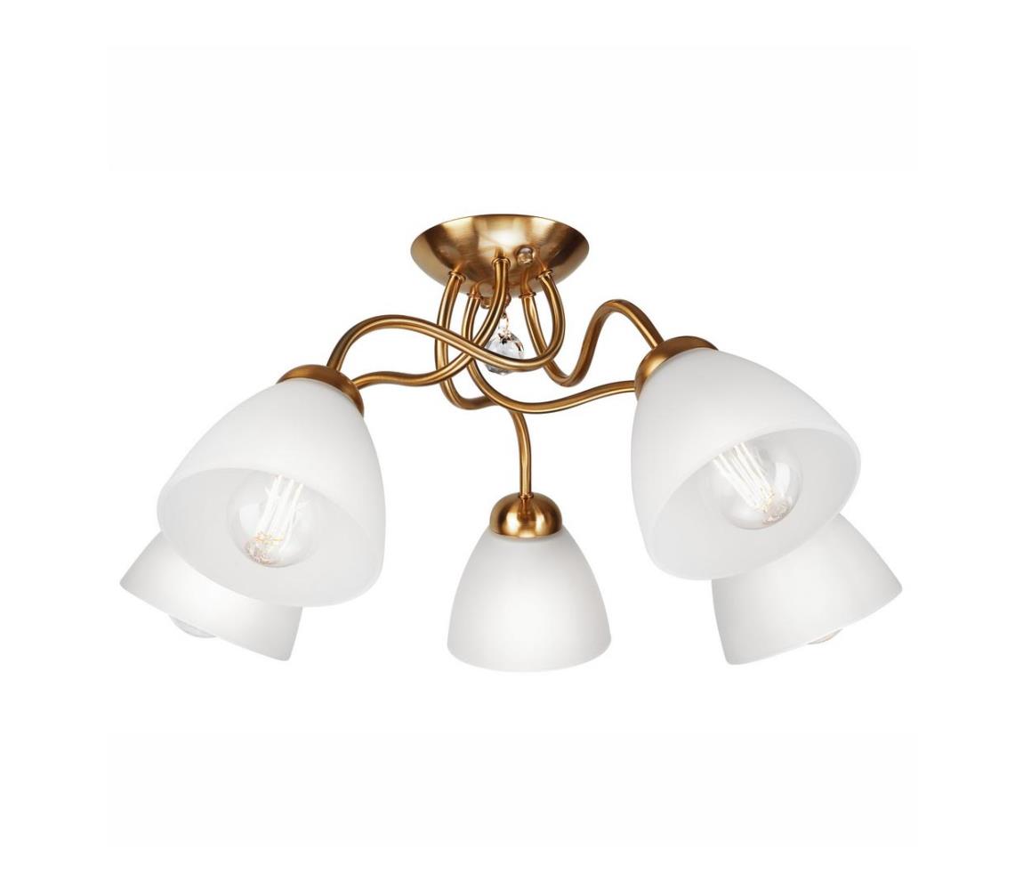 Donoci Prisadený luster MIRANDA 5xE27/60W/230V zlatá LM 5.150/PATYNE