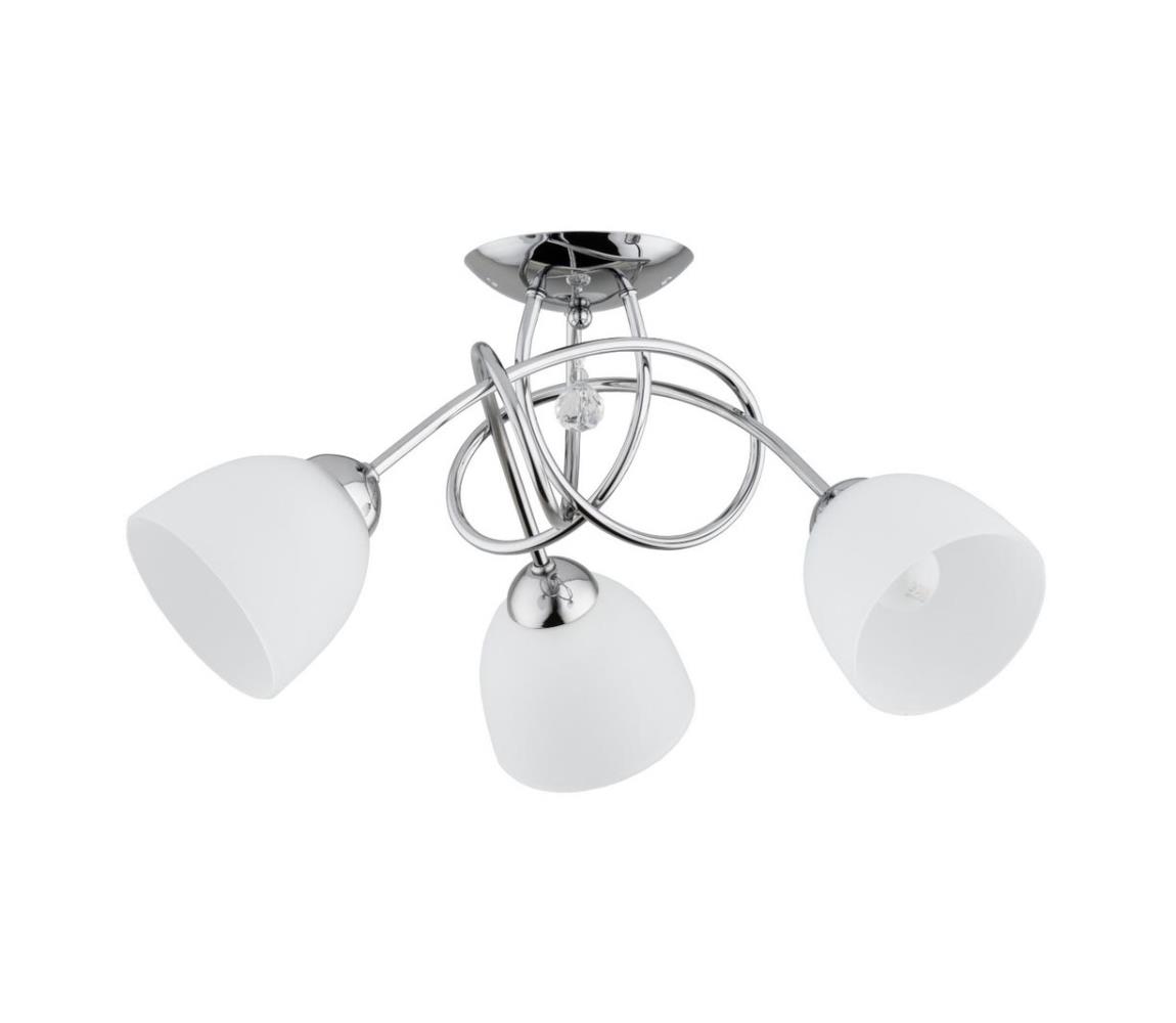 Donoci Prisadený luster MODENA 3xE27/60W/230V chróm/biela 62294