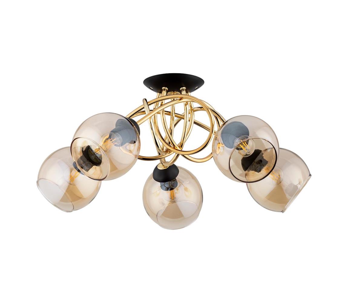 Donoci Prisadený luster MODENA 5xE14/10W/230V zlatá 63179