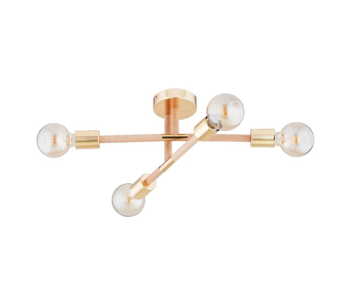 Donoci Prisadený luster OTELLO 4xE27/15W/230V zlatá/béžová 63276