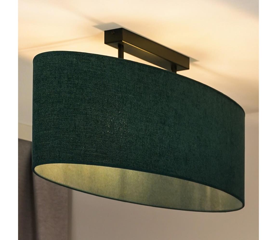 Donoci Prisadený luster OVAL 2xE27/15W/230V zelená 604482