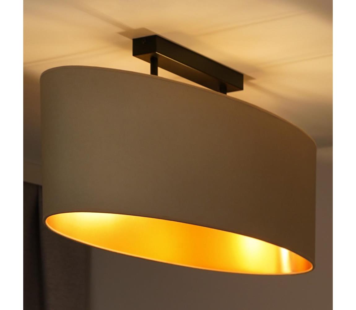 Donoci Prisadený luster OVAL VEGAN 2xE27/15W/230V krémová 604376