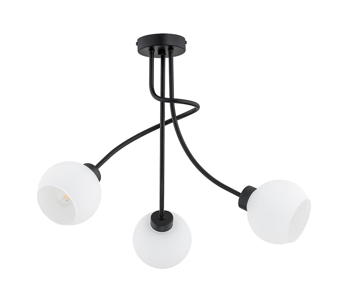 Donoci Prisadený luster PLENA 3xE27/15W/230V čierna 27443