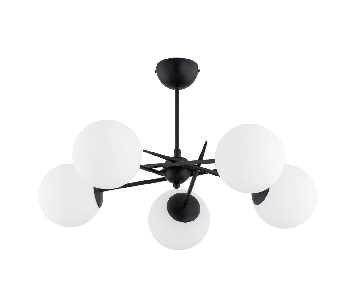 Donoci Prisadený luster PRIMERY 5xE14/10W/230V čierna 63308