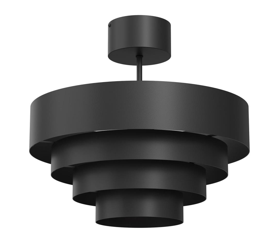 Donoci Prisadený luster RINGS 1xE27/15W/230V čierna 3519