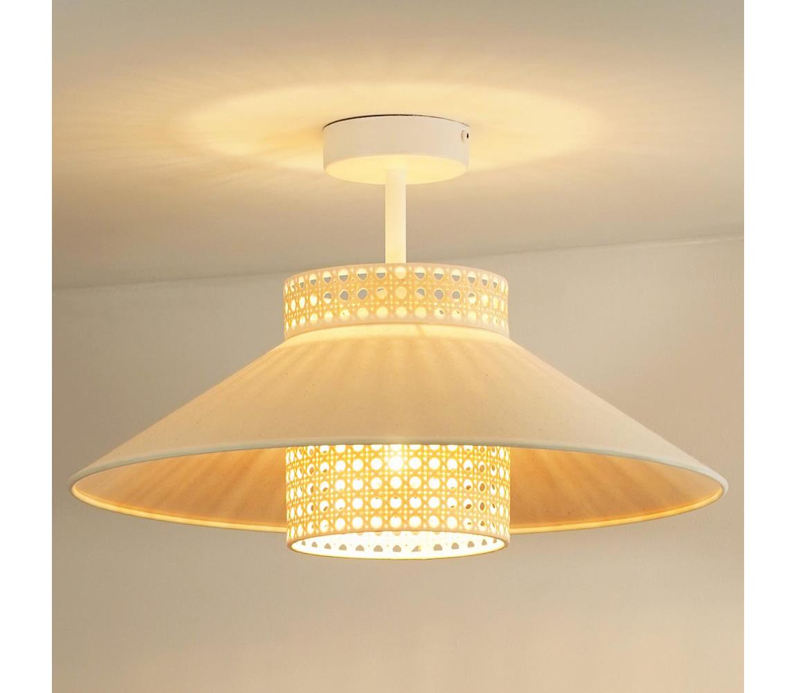 Donoci Prisadený luster RIO RATTAN 1xE27/15W/230V pr. 45 cm béžová/ratan 604222