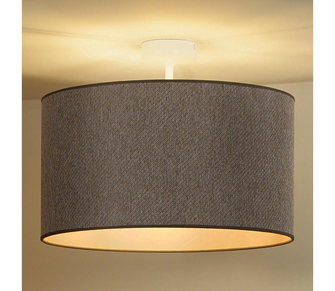 Donoci Prisadený luster ROLLER ECO RECYCLING 1xE27/15W/230V pr. 45 cm hnedá 604826