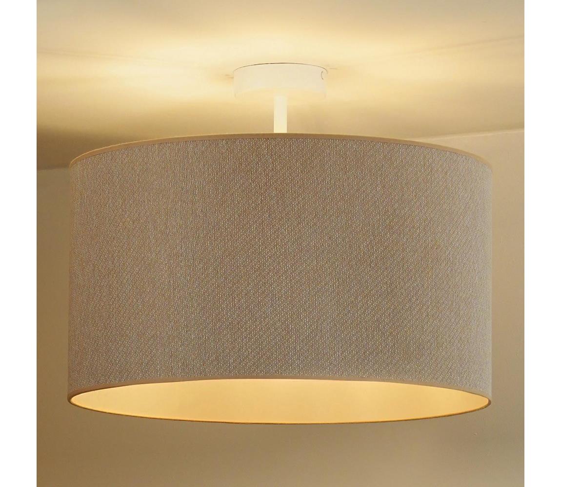 Donoci Prisadený luster ROLLER ECO RECYCLING 1xE27/15W/230V pr. 45 cm krémová 604819