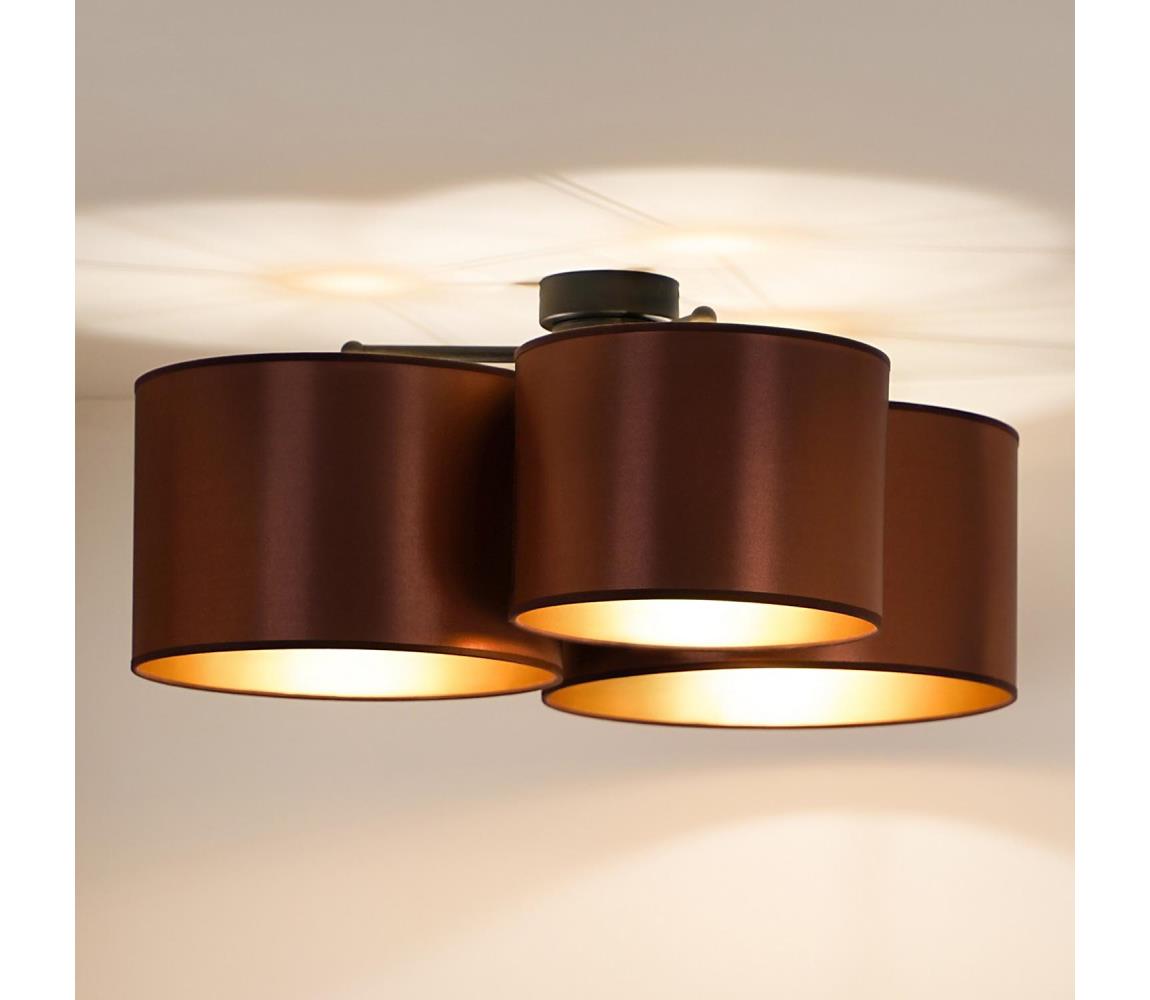 Donoci Prisadený luster ROLLER TRIO SHINY 3xE27/15W/230V medená/zlatá 604123