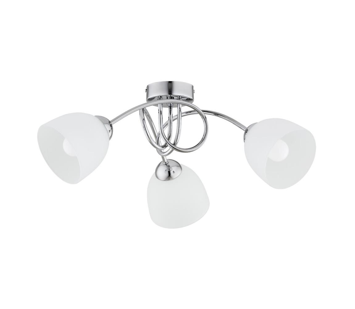 Donoci Prisadený luster SEYLA 3xE27/60W/230V lesklý chróm/biela 62411