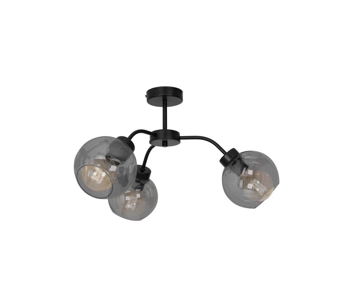 Donoci Prisadený luster SOFIA 3xE27/60W/230V čierna MLP6594