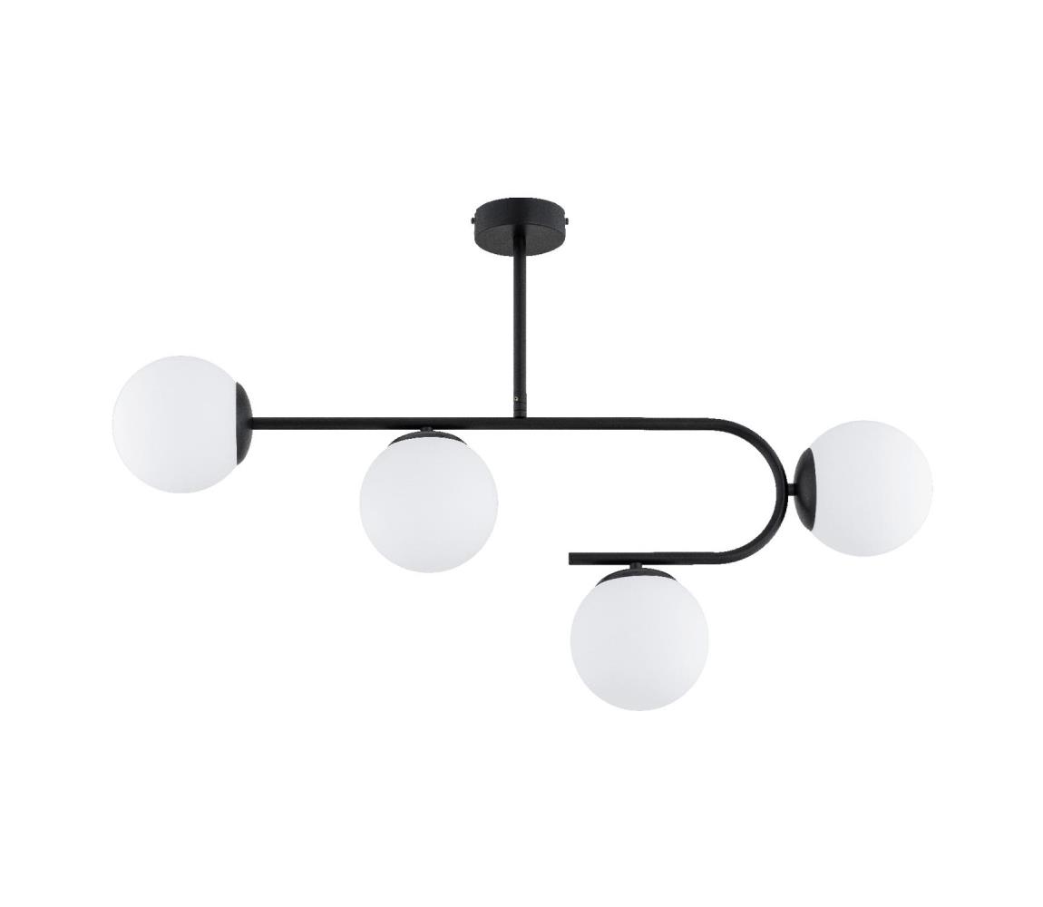 Donoci Prisadený luster STELLAR 4xE14/10W/230V čierna 63311