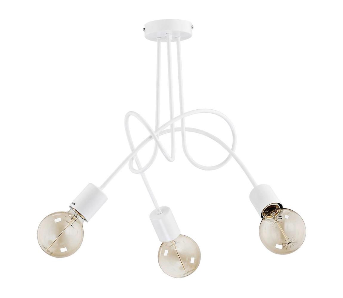 Donoci Prisadený luster TANGO 3xE27/15W/230V biela 23613