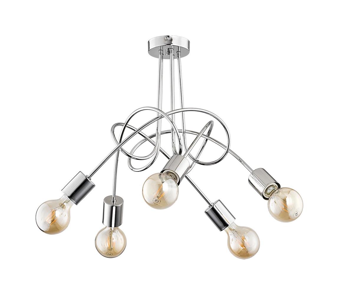 Donoci Prisadený luster TANGO 5xE27/15W/230V chróm 24465
