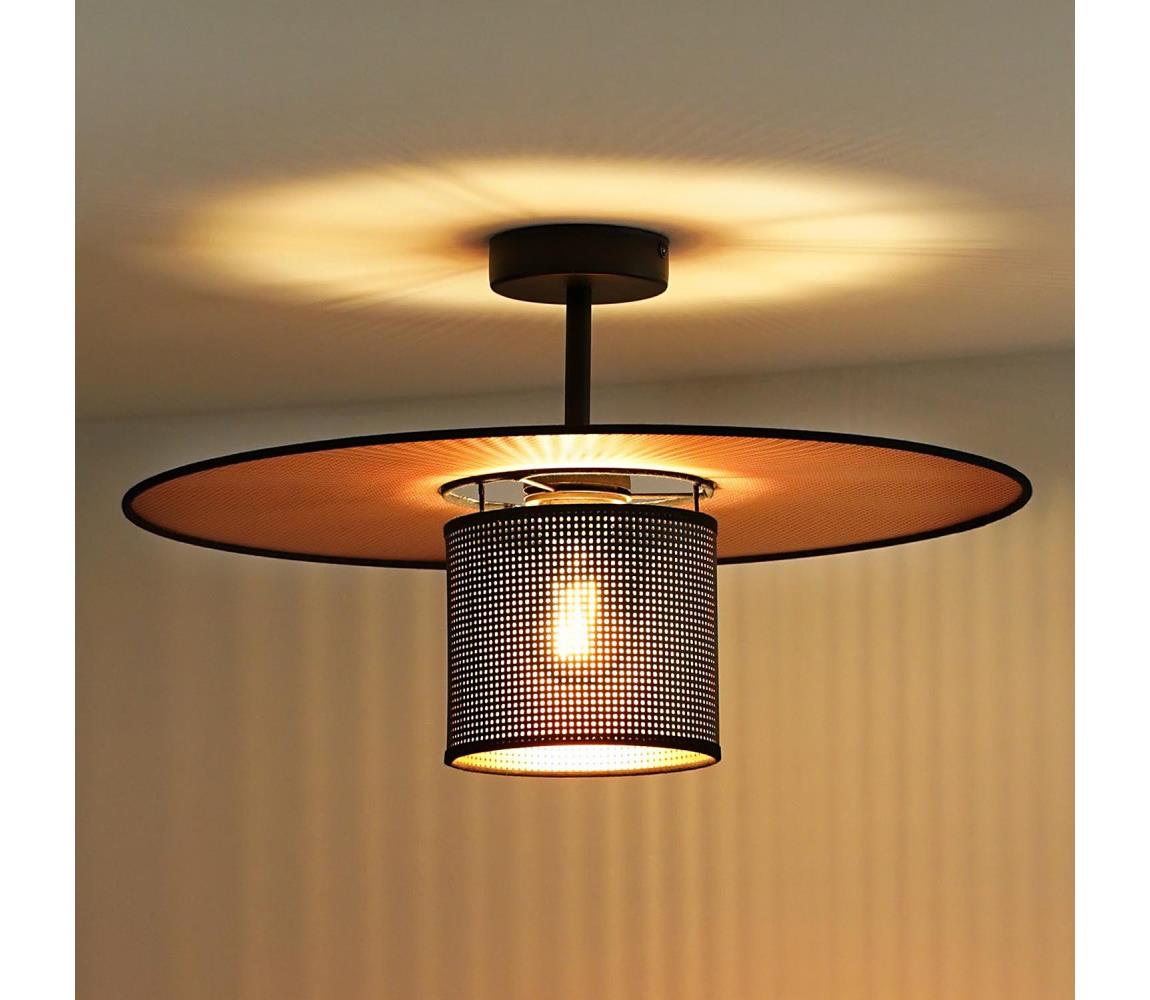 Donoci Prisadený luster TOKYO SHINY 1xE27/15W/230V pr. 50 cm čierna/medená 604253