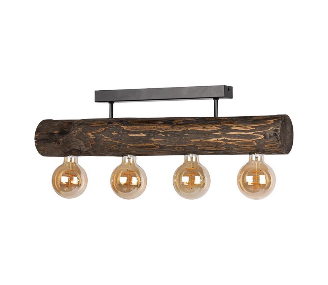 Donoci Prisadený luster TRABO 4xE27/60W/230V borovica DO6997456