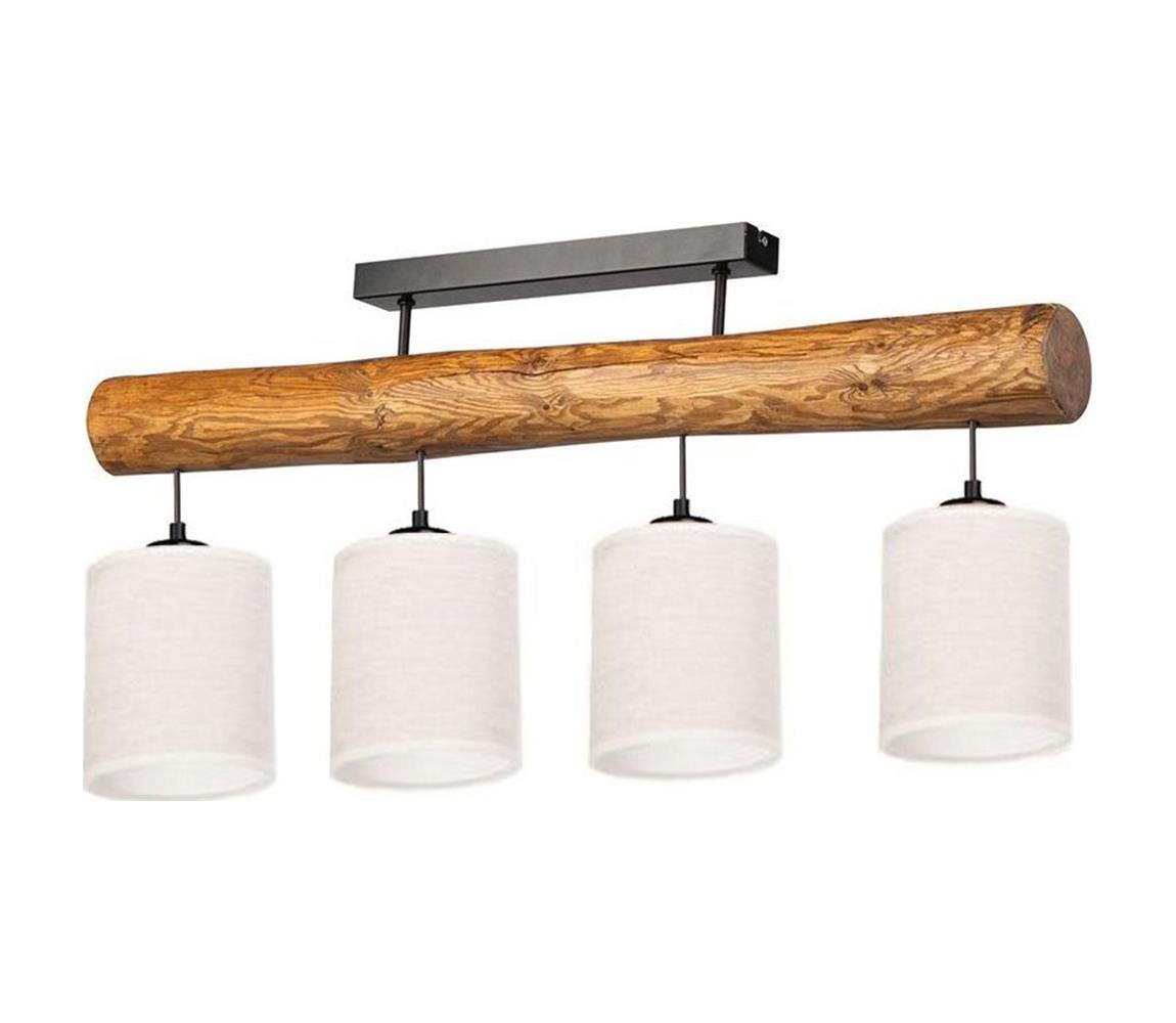 Donoci Prisadený luster TRENO 4xE27/25W/230V borovica 62805451