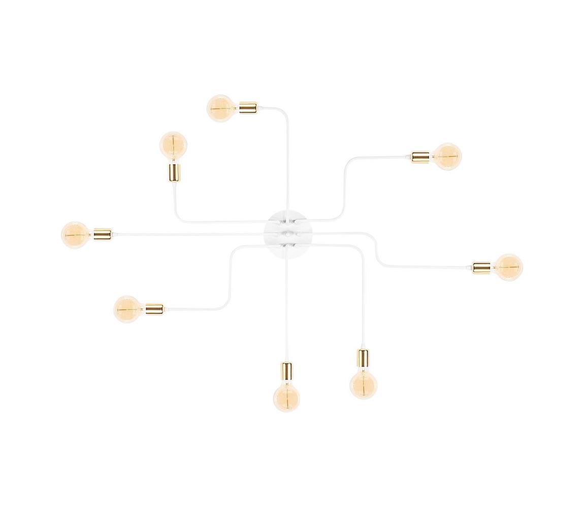 Donoci Prisadený luster TRUVA 8xE27/40W/230V biela/zlatá 525NOR1322