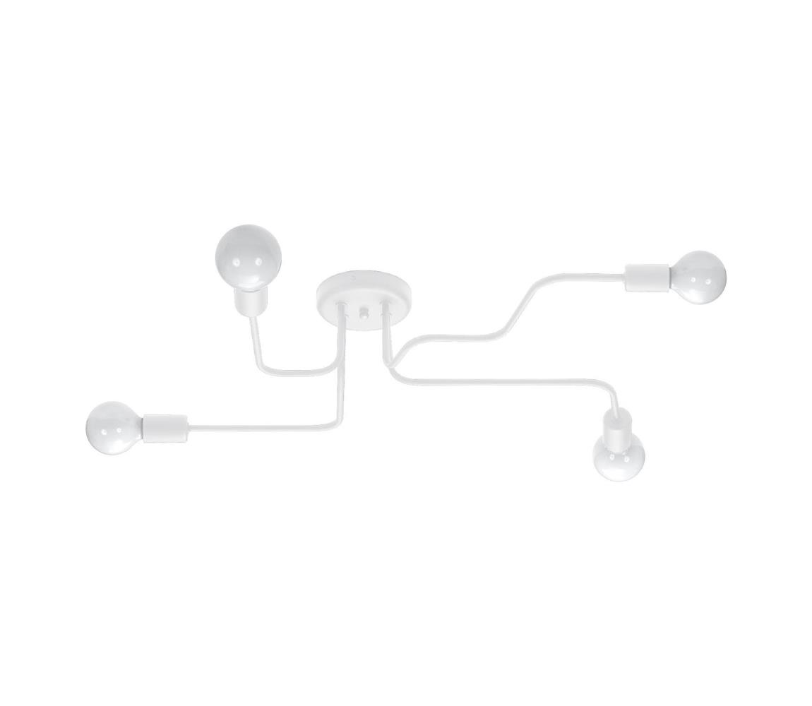 Donoci Prisadený luster VECTOR 4xE27/15W/230V biela SL.1442