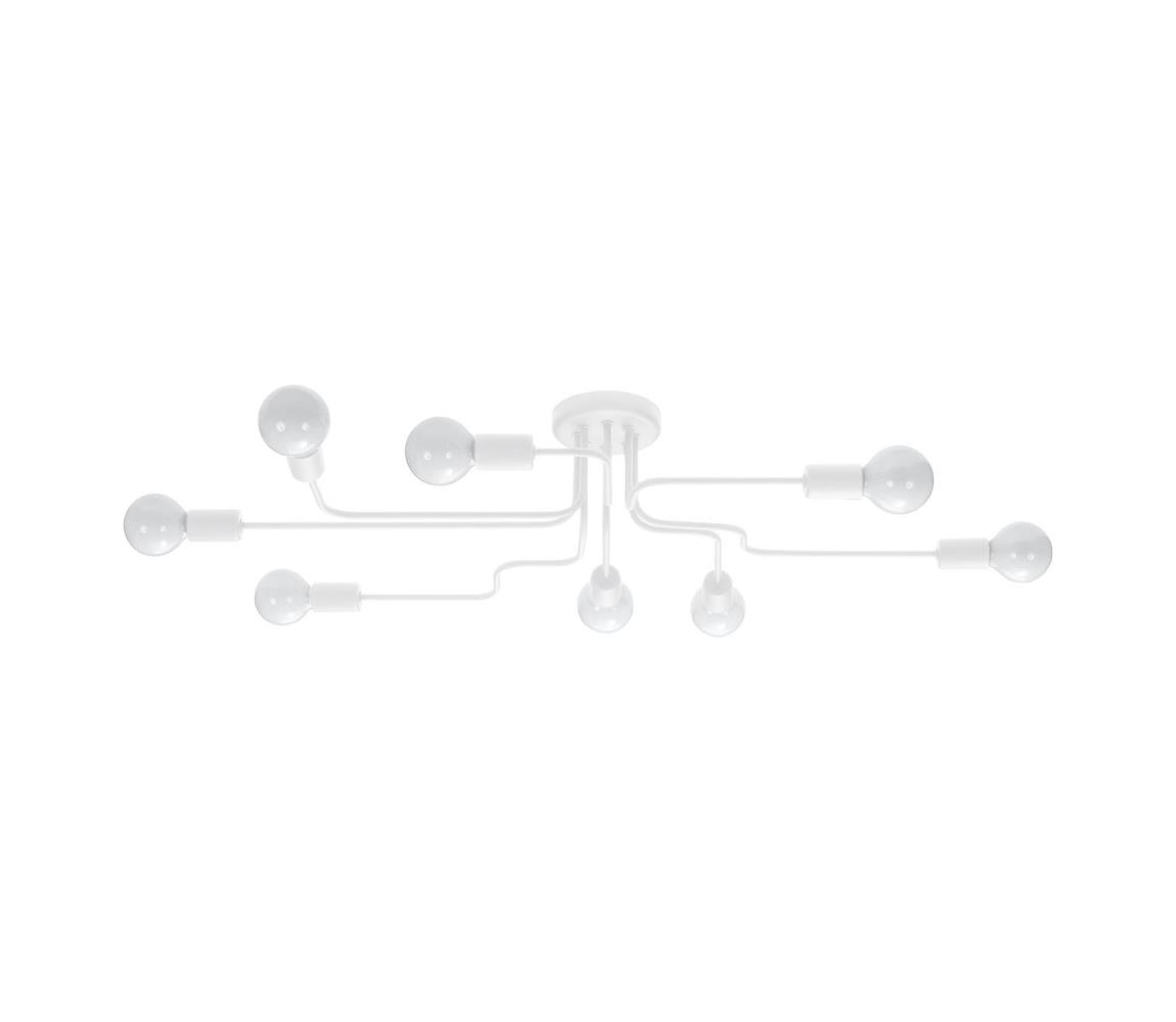 Donoci Prisadený luster VECTOR 8xE27/15W/230V biela SL.1444