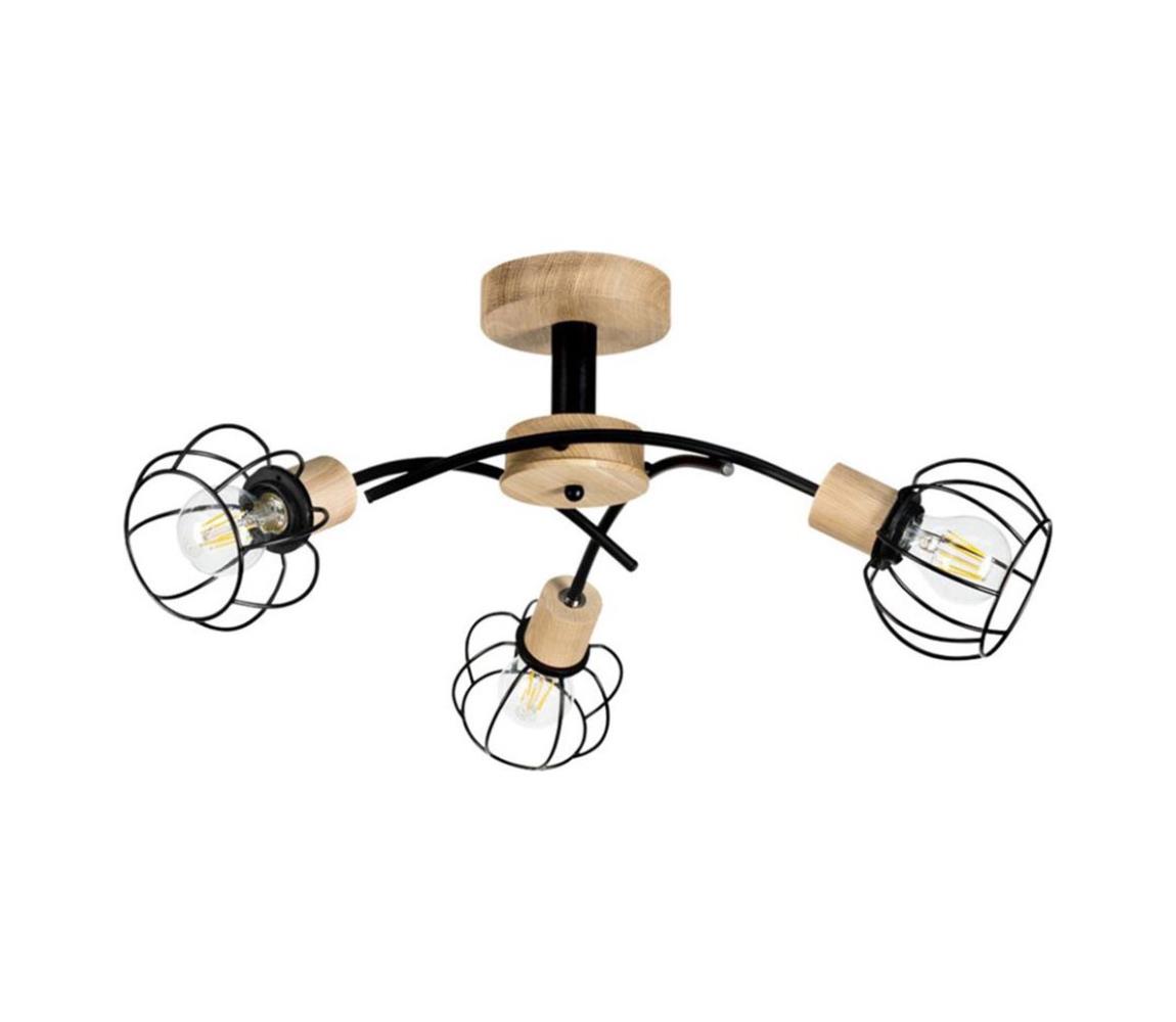 Donoci Prisadený luster VIVIANE 3xE27/60W/230V dub 8224374