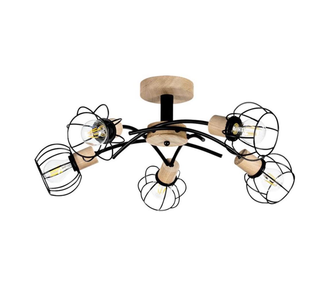 Donoci Prisadený luster VIVIANE 5xE27/60W/230V dub 8224574