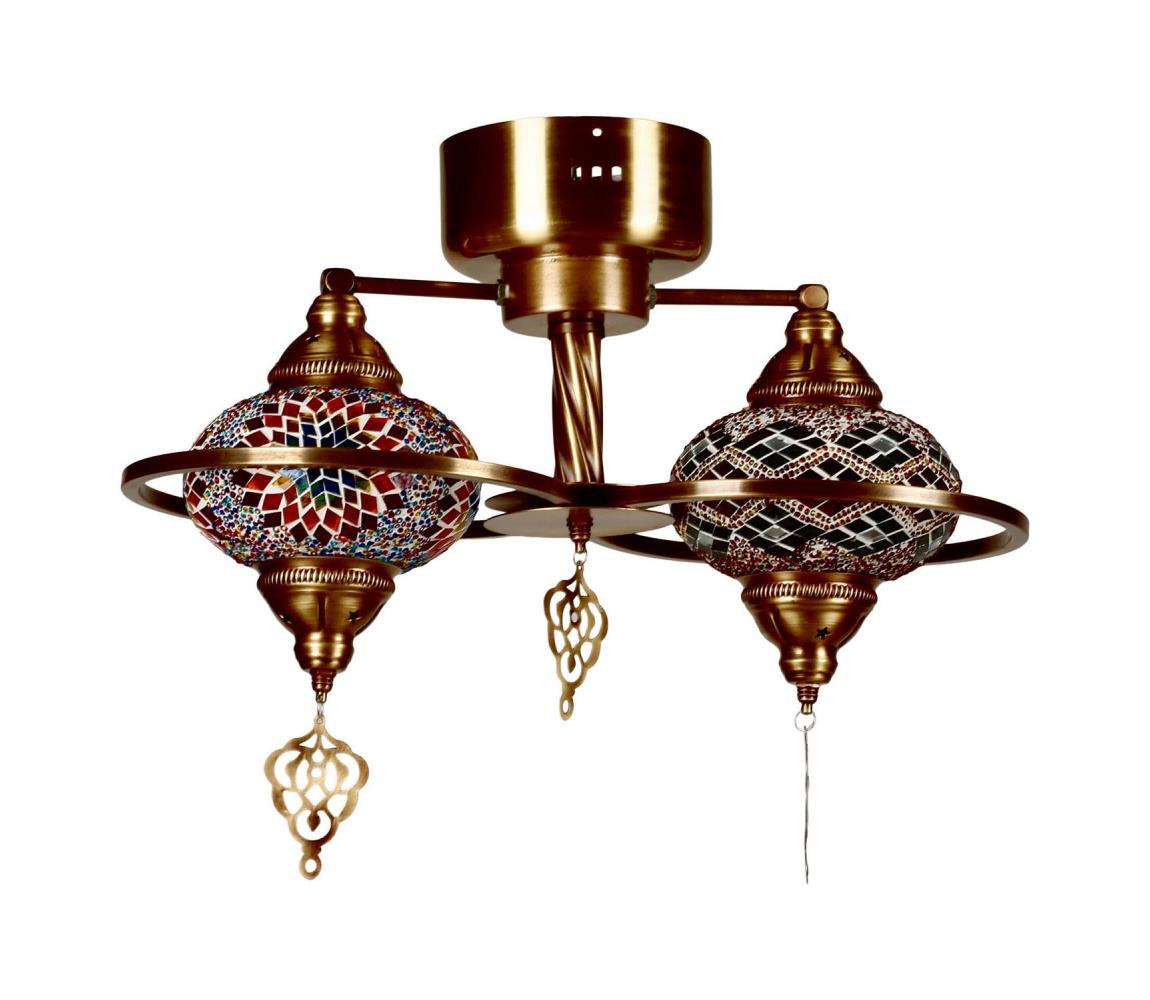 Donoci Prisadený luster YENI 1xE27/40W/230V bronzový 846STL1736