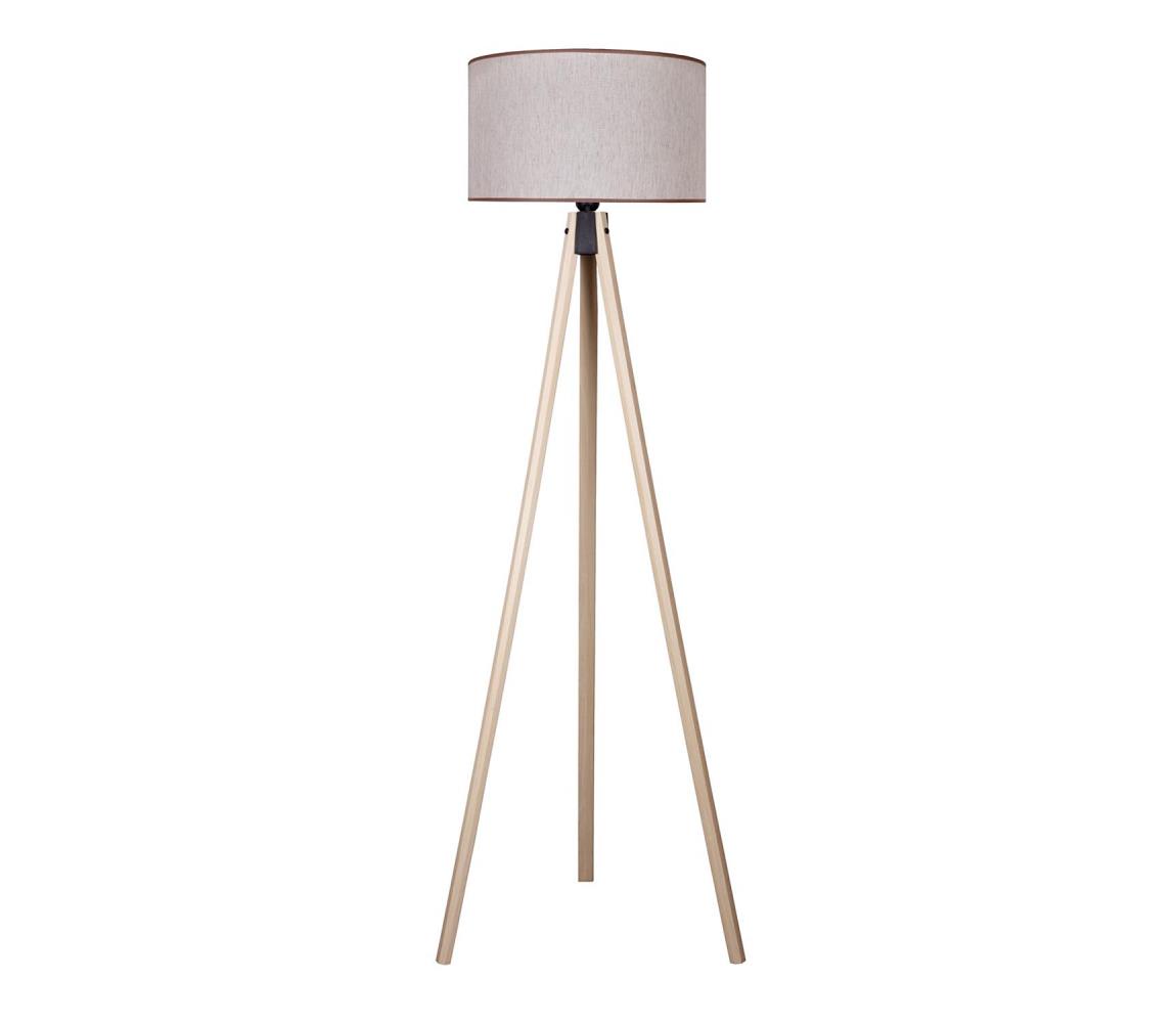 Donoci Stojacia lampa 1xE27/60W/230V pr. 44 cm béžová AS0463+DU82634