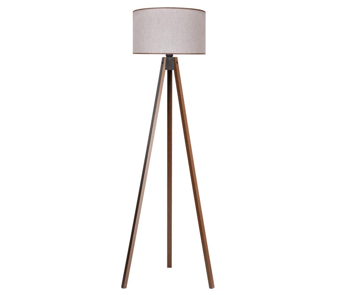 Donoci Stojacia lampa 1xE27/60W/230V pr. 44 cm béžová/wenge AS0462+DU82634