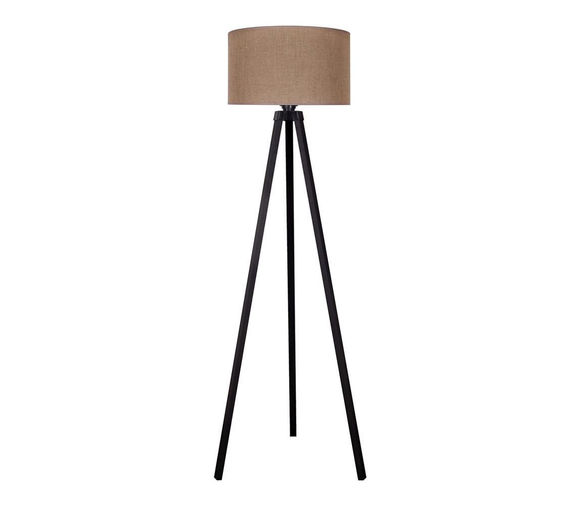 Donoci Stojacia lampa 1xE27/60W/230V pr. 44 cm hnedá/wenge