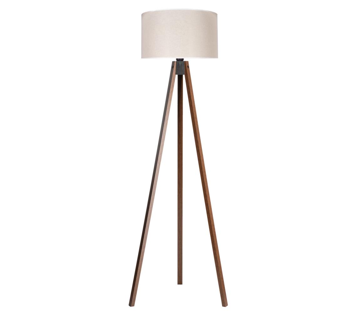 Donoci Stojacia lampa 1xE27/60W/230V pr. 44 cm krémová/wenge AS0462+DU82658