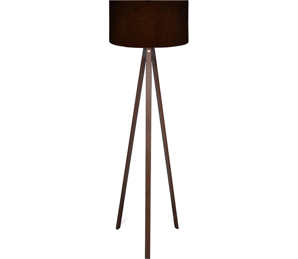Donoci Stojacia lampa AYD 1xE27/40W/230V čierna/hnedá 780SGN2598