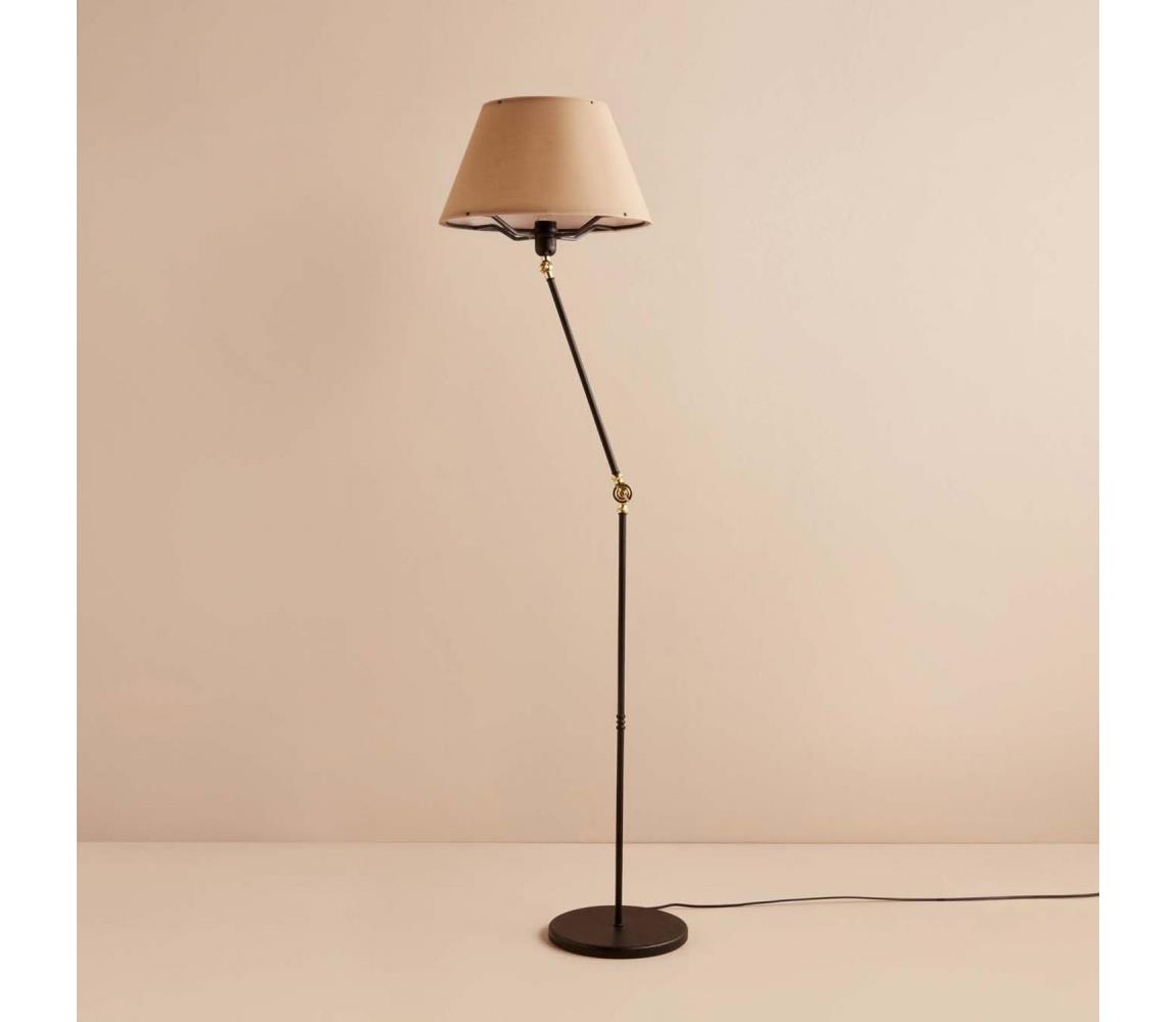 Donoci Stojacia lampa AYD 1xE27/40W/230V čierna/hnedá