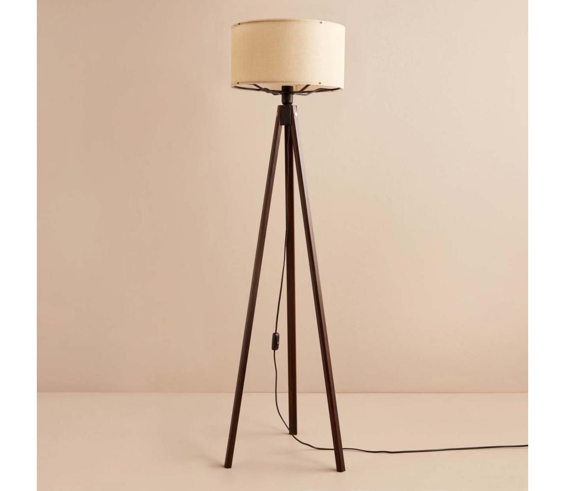 Donoci Stojacia lampa AYD 1xE27/40W/230V hnedá/béžová 780SGN3497