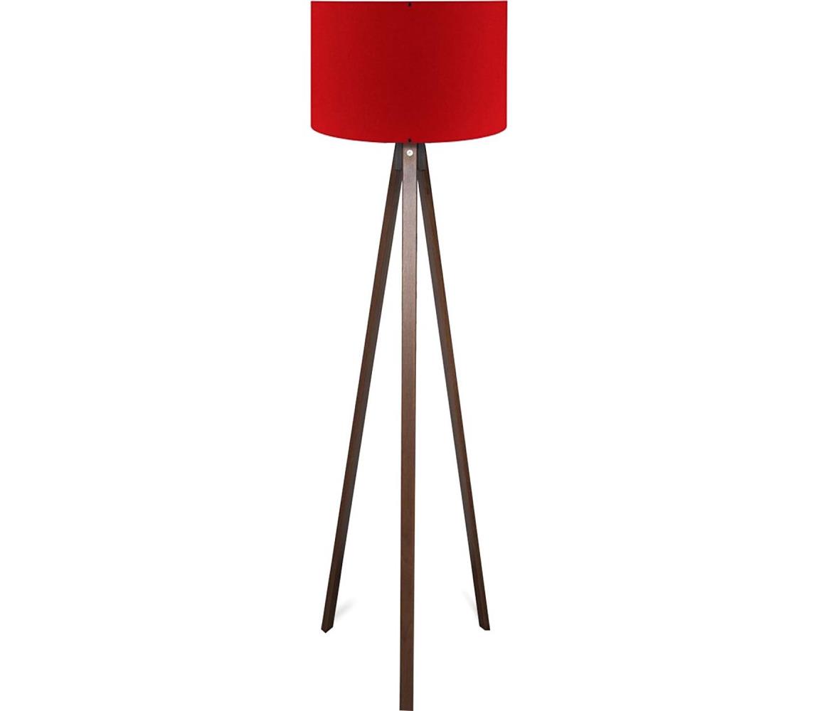 Donoci Stojacia lampa AYD 1xE27/40W/230V hnedá/červená