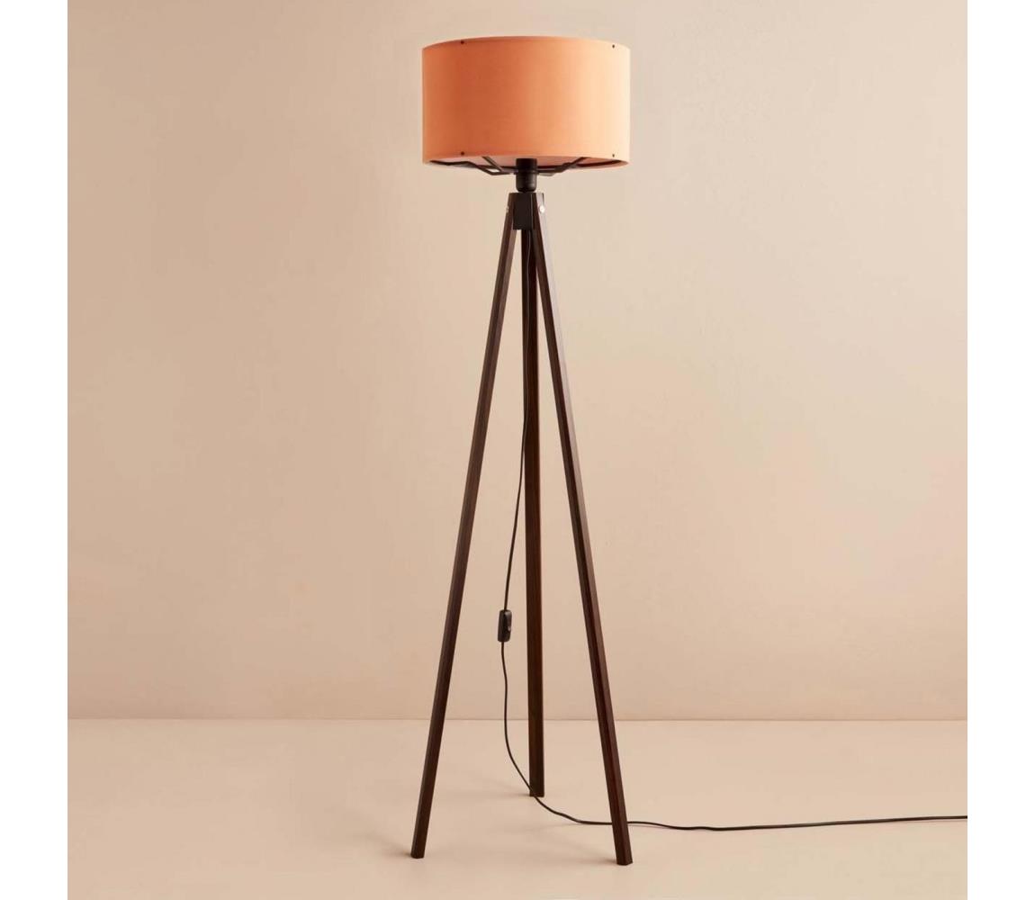 Donoci Stojacia lampa AYD 1xE27/40W/230V hnedá/oranžová
