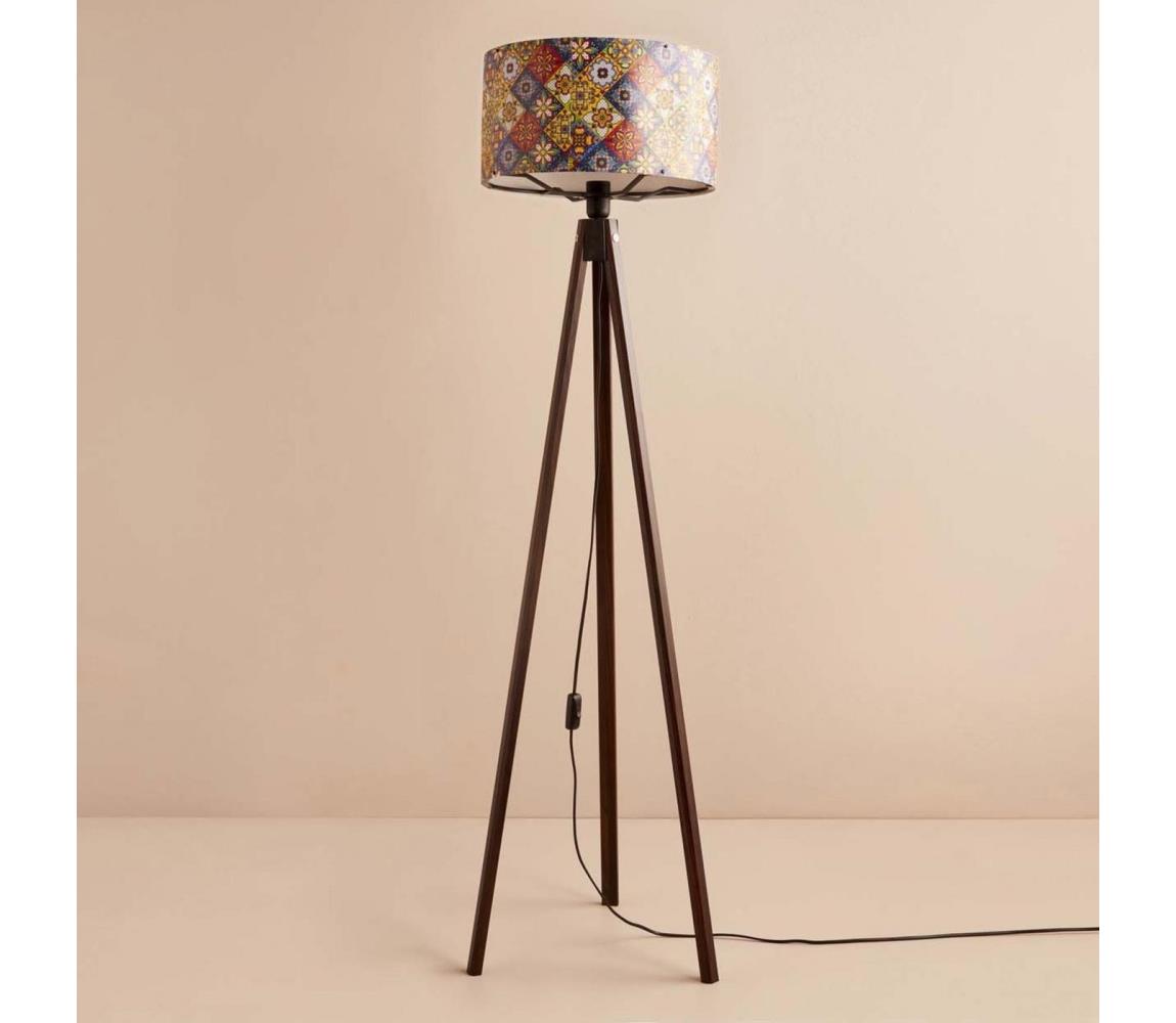 Donoci Stojacia lampa AYD 1xE27/40W/230V hnedá/pestrofarebná