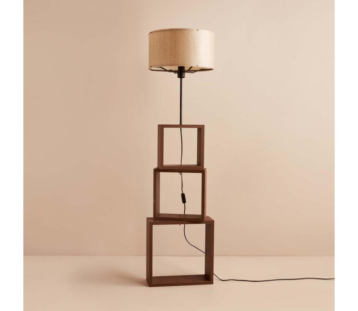 Donoci Stojacia lampa AYD 1xE27/40W/230V hnedá