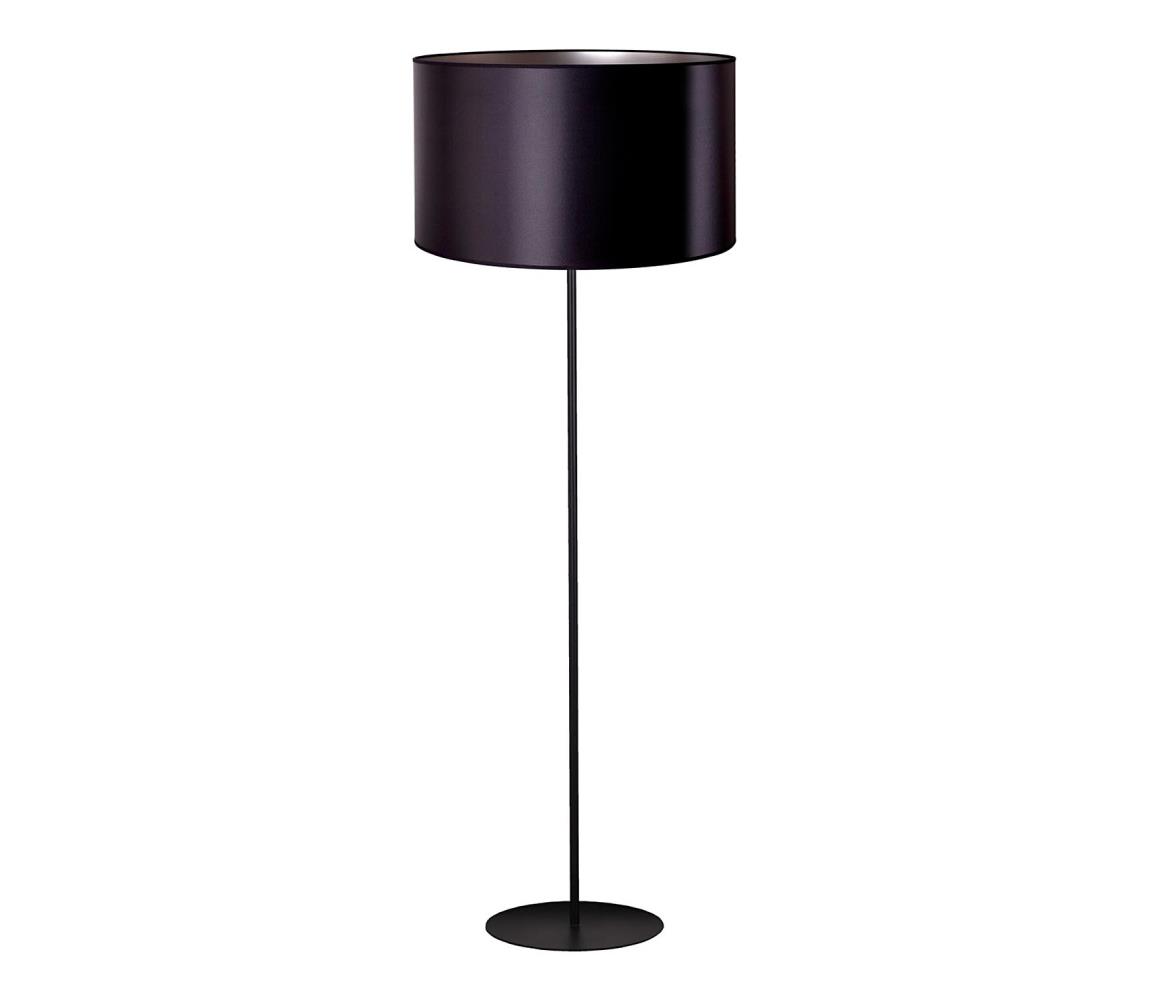 Donoci Stojacia lampa CANNES 1xE27/15W/230V pr. 45 cm čierna/strieborná